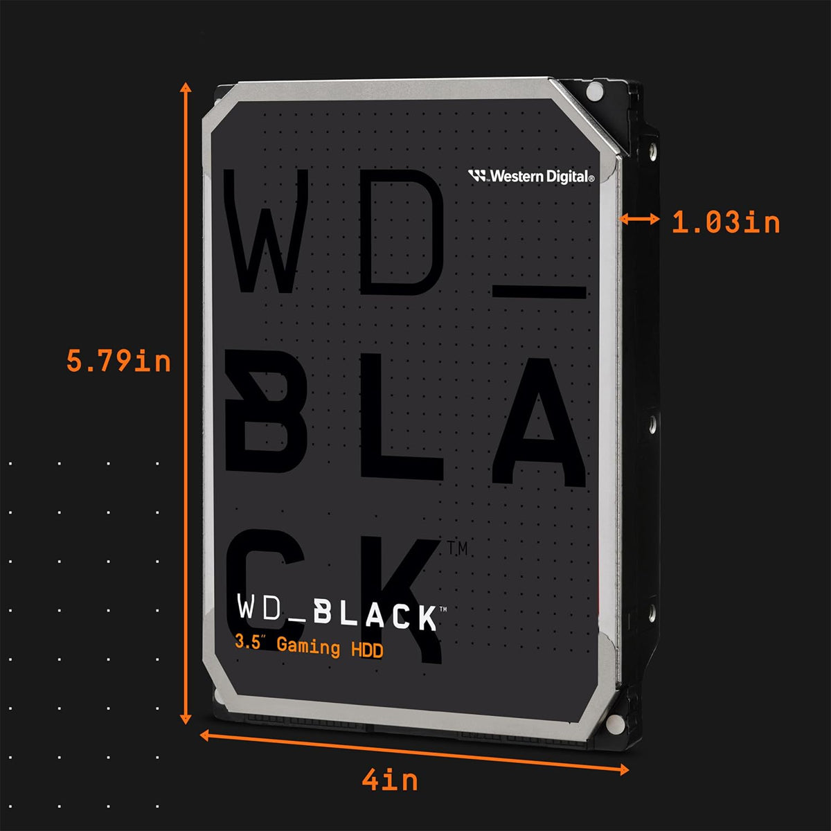 WD Black 10TB 7200 RPM 512MB Cache CMR 3.5" SATA Gaming Hard Drive