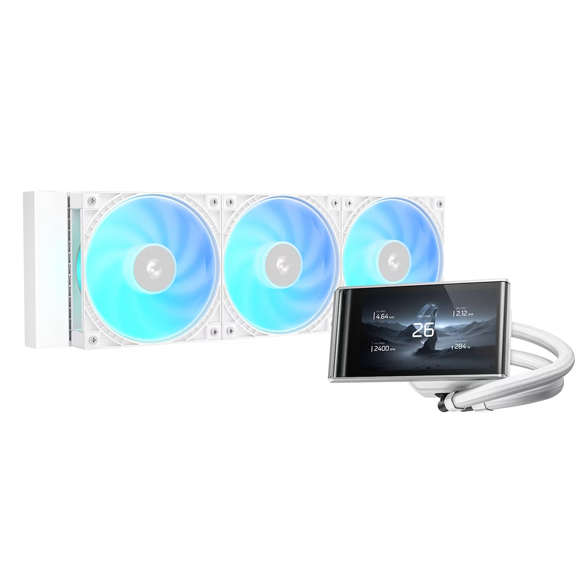 DeepCool LT360 Vision ARGB 4.5" Ultrawide LCD Liquid Cooler with Adjustable Viewing Angle
