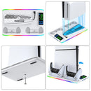 OIVO Cooling Stand with Controller Charger for PS5 / PS5 Slim (White) (IV-P5364X)