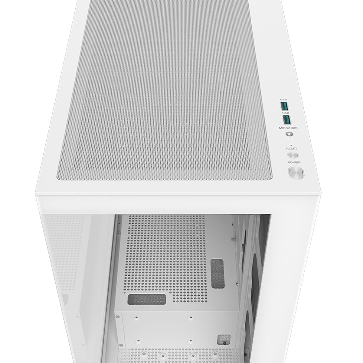 Deepcool CG580 Panoramic Single Chamber ATX PC Case (Black, White)