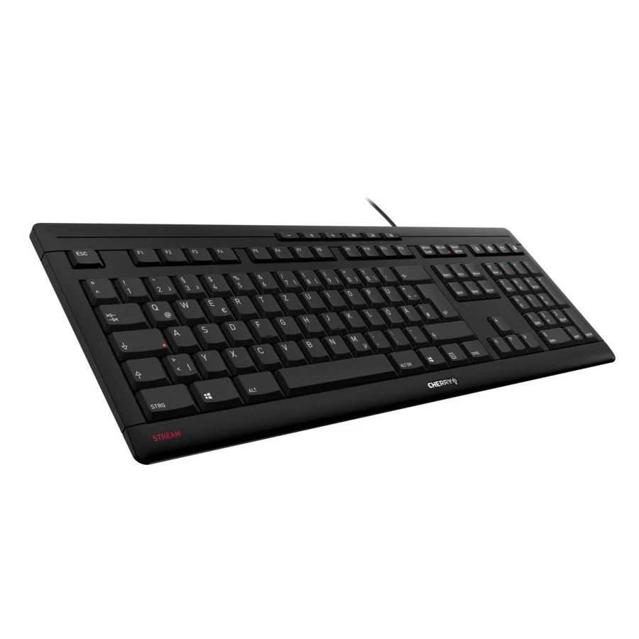 Cherry Stream Corded Multimedia Keyboard (Black) (JK-8500EU-2)