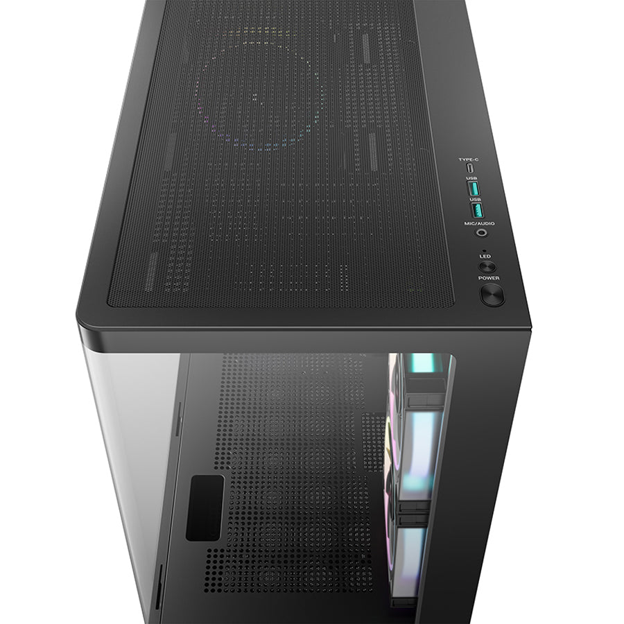 DeepCool CG380U 3F Panoramic Curved Glass M-ATX PC Case