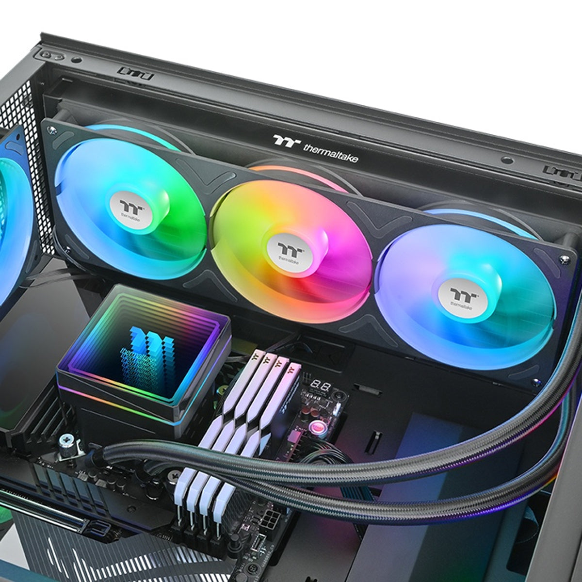 Thermaltake TH360 V3 ARGB Sync AIO Liquid Cooler (Black) (CL-W466-PL12SW-A)