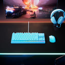 SteelSeries Apex 3 TKL RGB Water & Dust Resistant Whisper Quiet Switches Gaming Keyboard (Aqua)