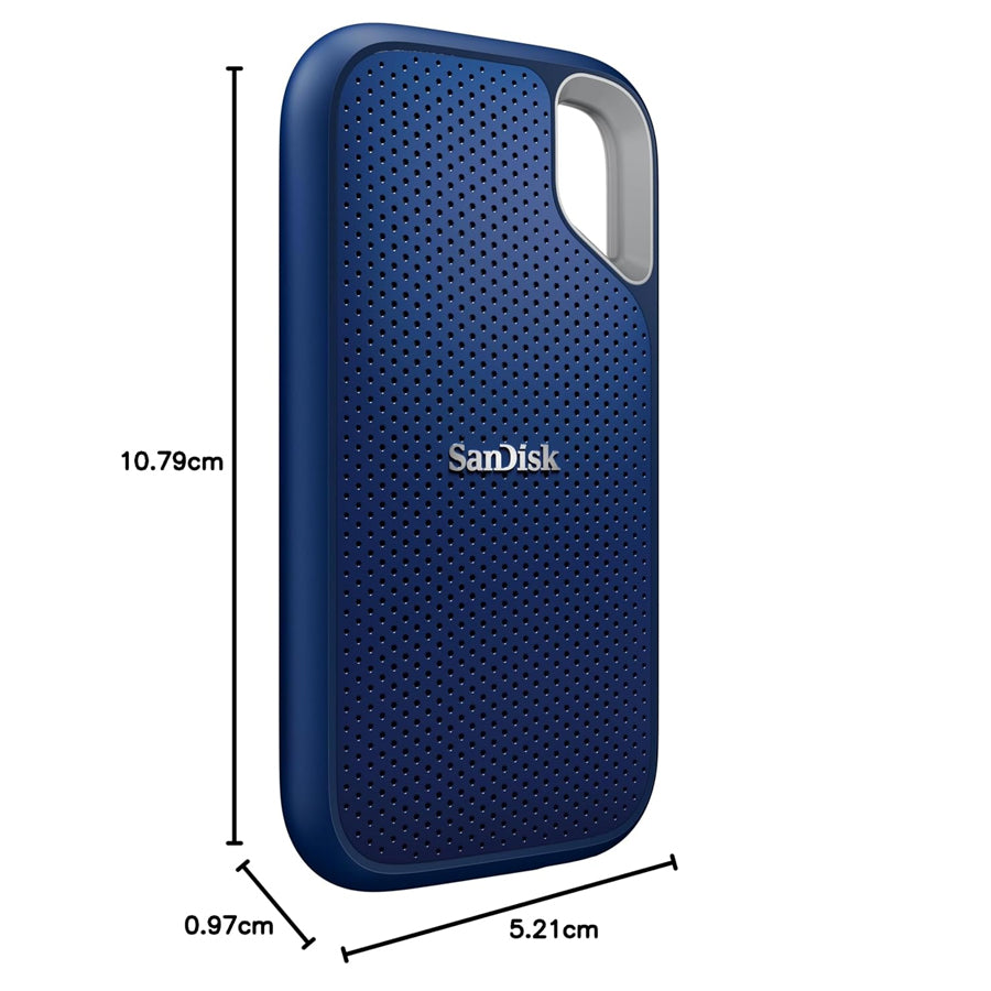 Sandisk Extreme 2TB USB-C USB 3.2 Gen 2 Up To 1050MB/S Portable SSD V2 (Royal Blue, Monterey, White)