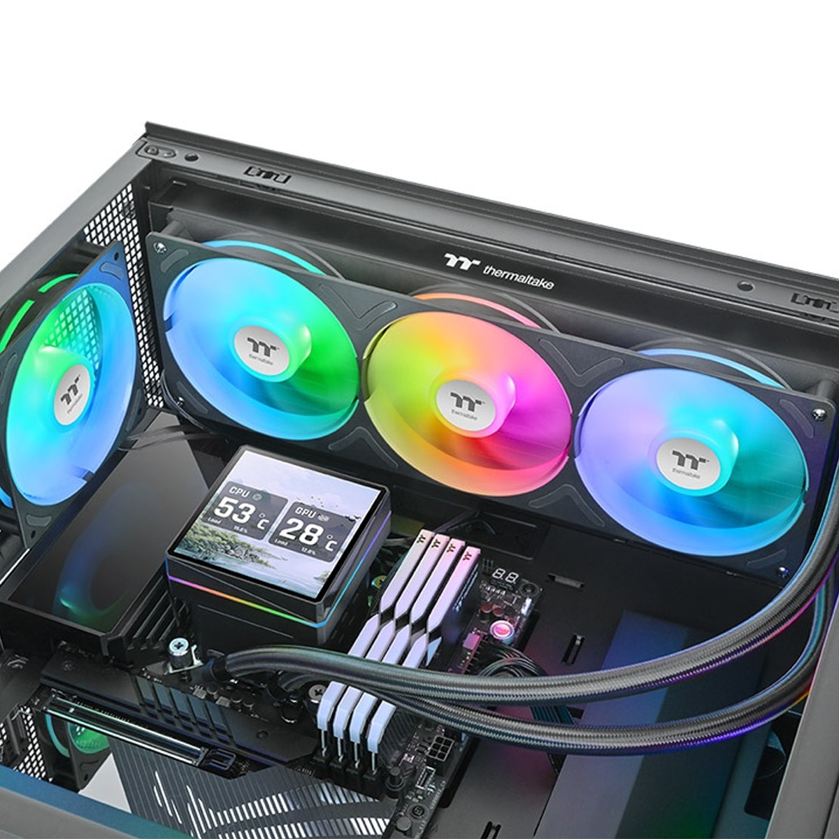 Thermaltake TH360 V3 Ultra ARGB Sync AIO Liquid Cooler with 3.95" LCD Display