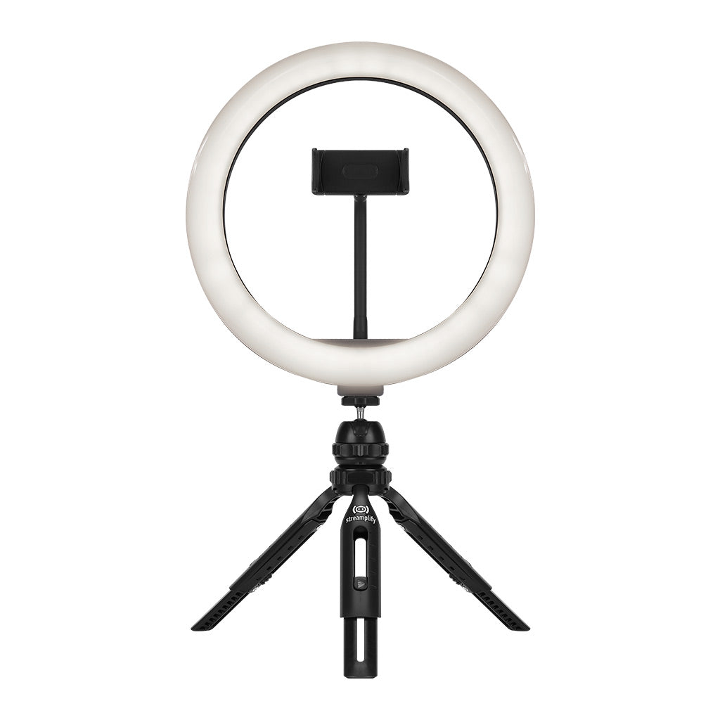 Streamplify Light 10 Ring Light 10Inch/ 26cm 3 Temp Modes (Tripod & Mounts)