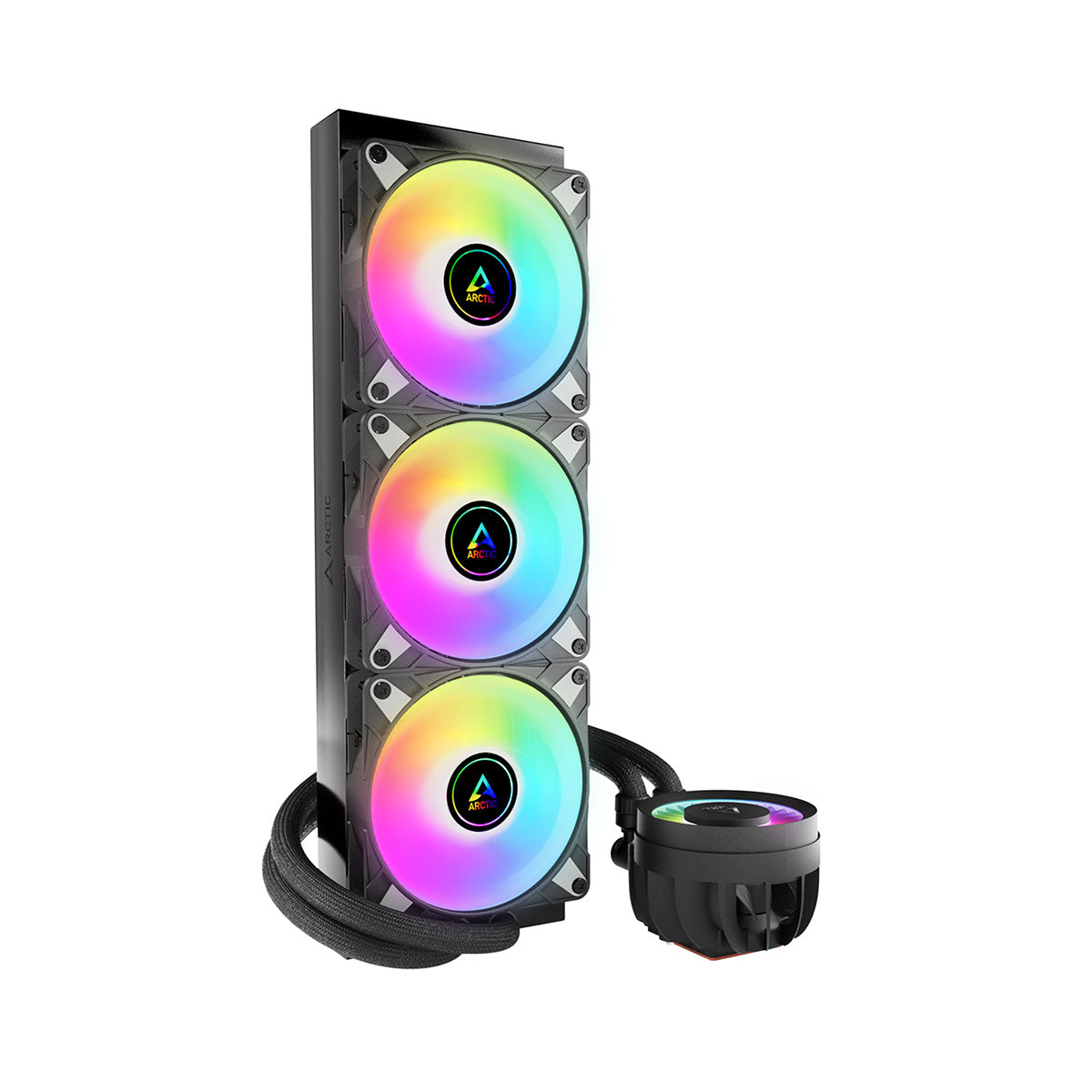 Arctic Liquid Freezer III 360 A-RGB Multi Compatible AIO CPU Water Cooler (Black, White)