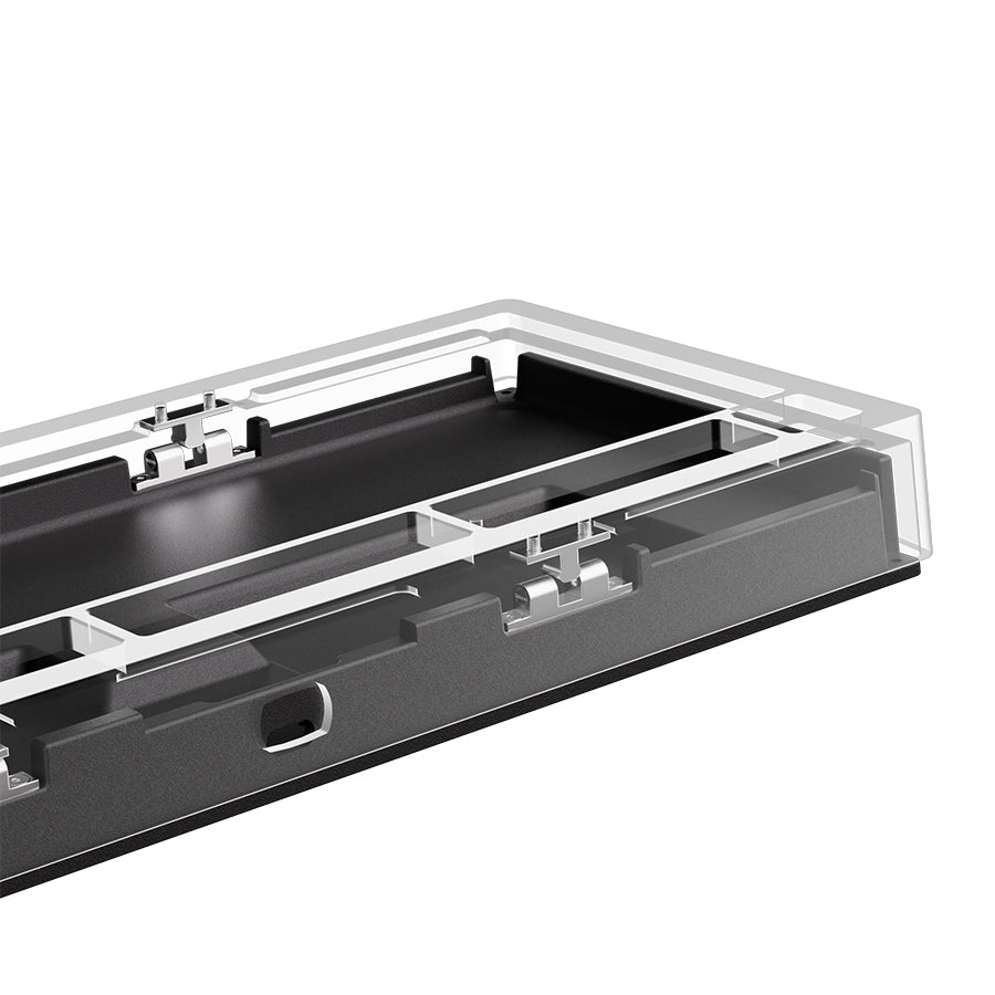 MonsGeek M1 V5 VIA White on Black Aluminum Case Multi-Mode RGB Hot-Swappable Mechanical Keyboard
