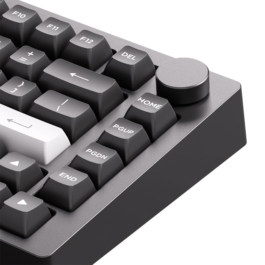 MonsGeek M1 V5 VIA White on Black Aluminum Case Multi-Mode RGB Hot-Swappable Mechanical Keyboard