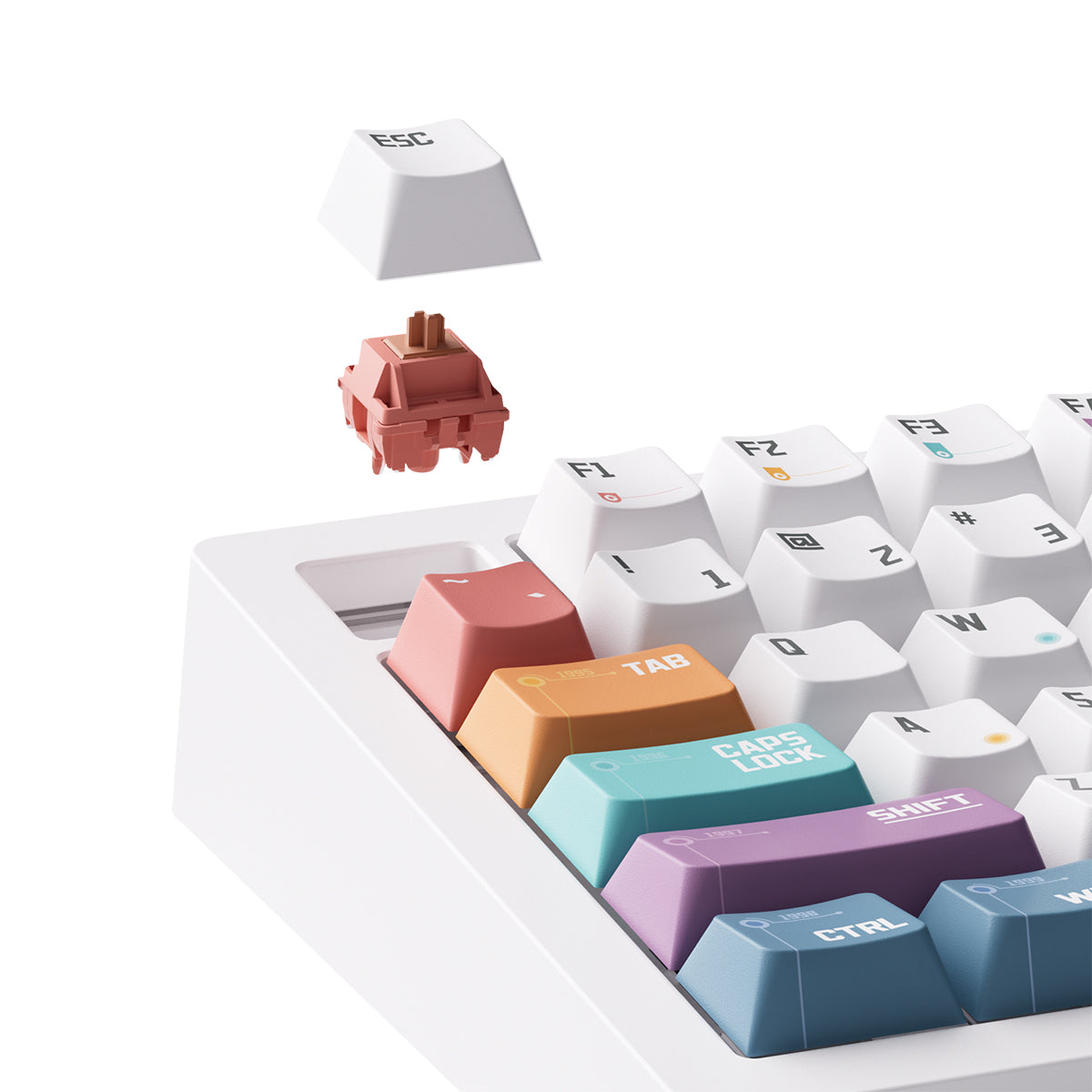 MonsGeek M1 V5 VIA Timeline Aluminum Case Multi-Mode RGB Hot-Swappable Mechanical Keyboard