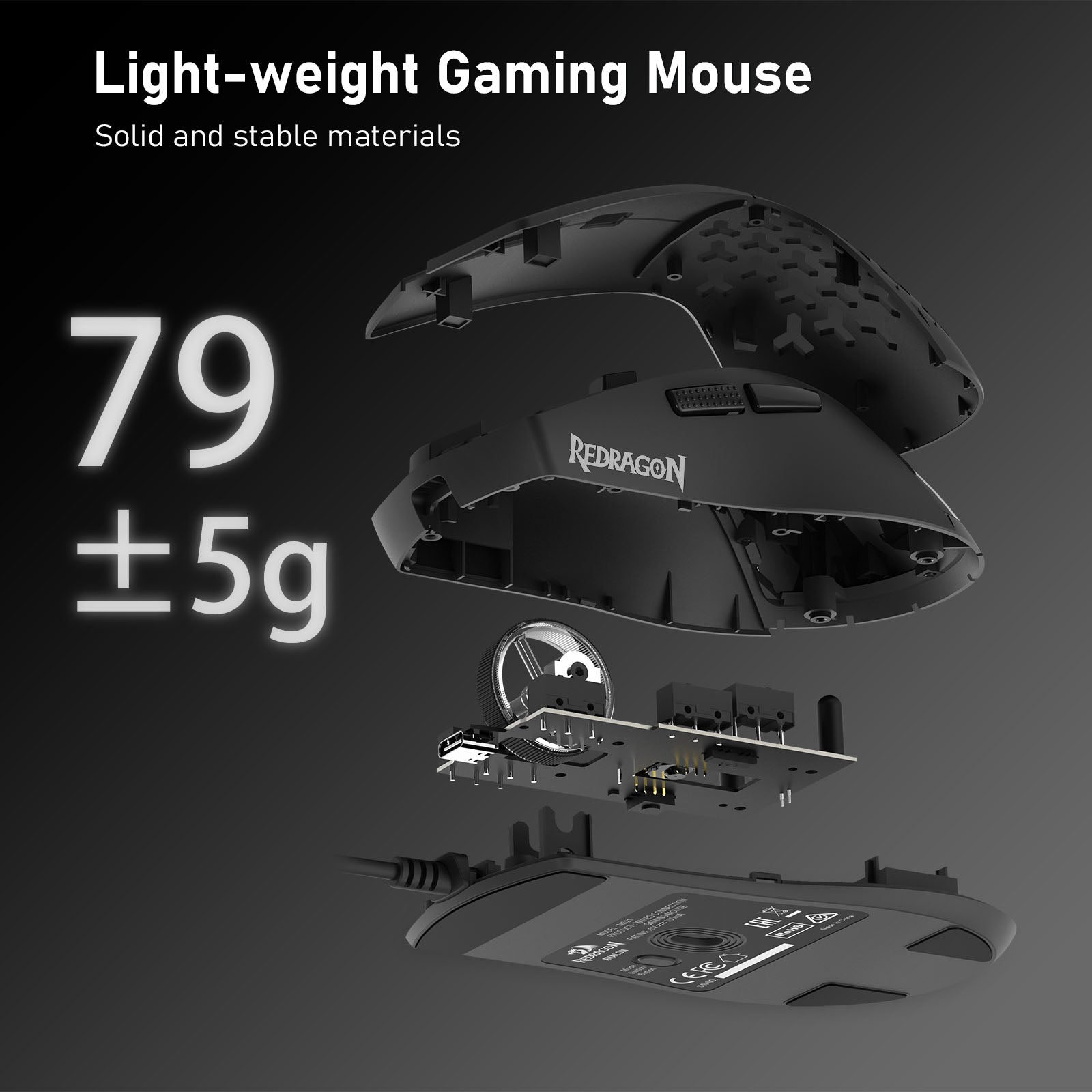 Redragon Avalon M621 10000DPI Wired Gaming Mouse (Black)