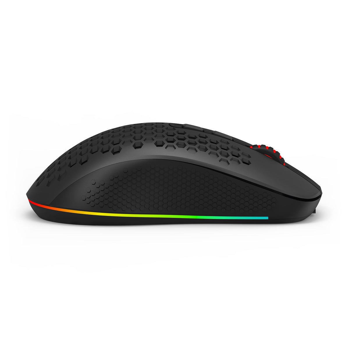 Redragon Hana M694 RGB Tri-Mode 72000DPI Lightweight Honeycomb Gaming Mouse (Black)