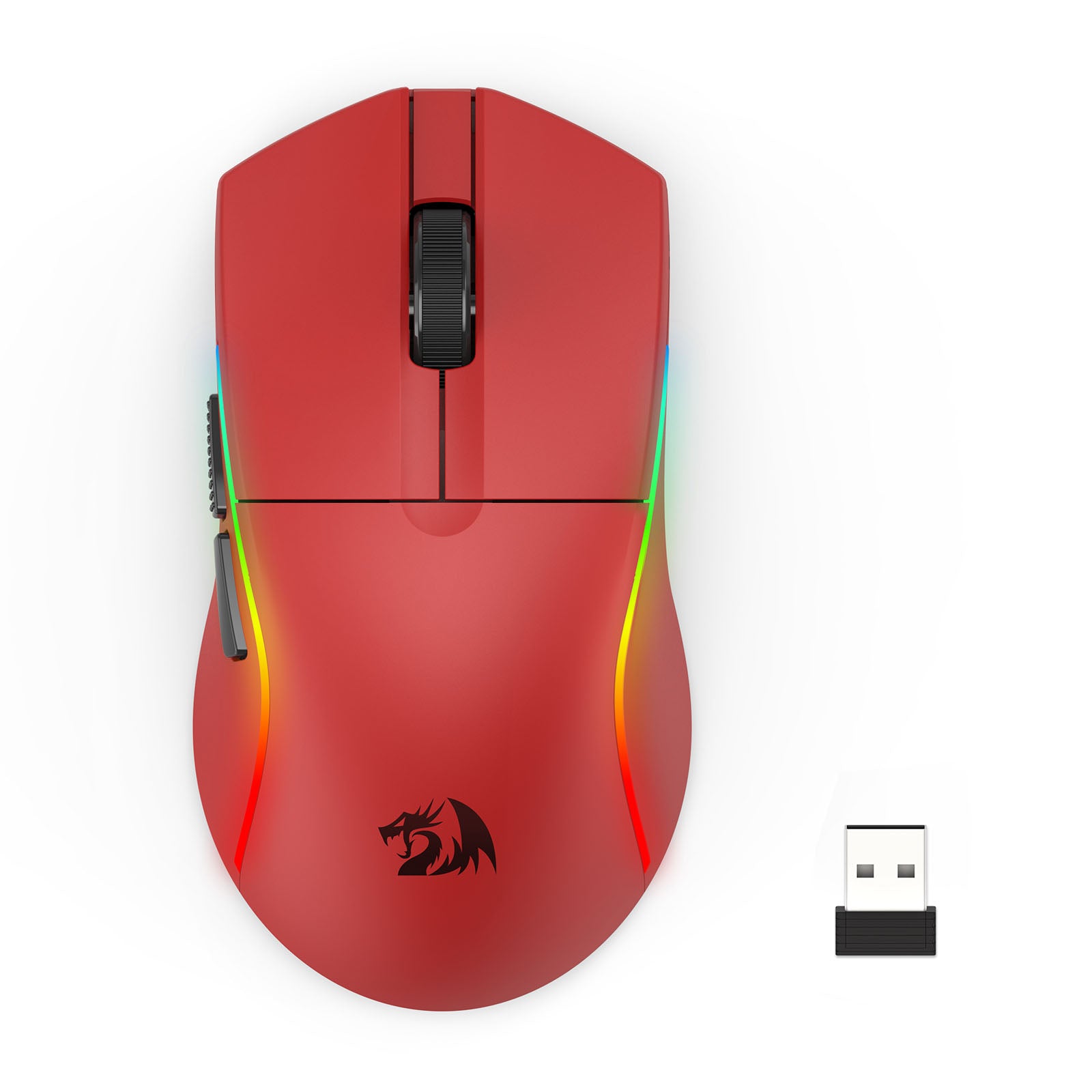 Redragon Deicide Lite RGB Tri-Mode 10000DPI Ultra Lightweight Gaming Mouse (Black, Red, White)