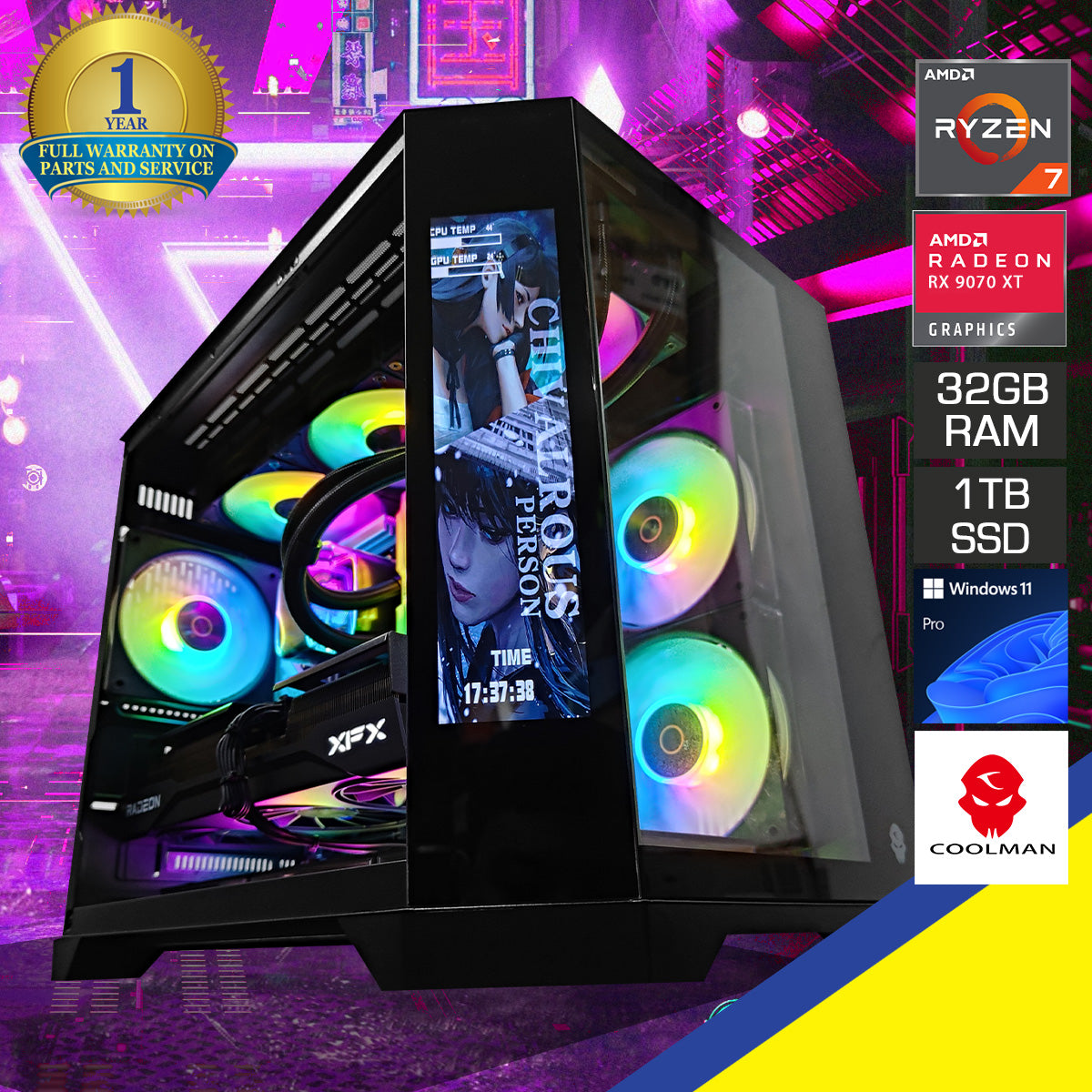 Optima Spectra White Desktop Gaming PC