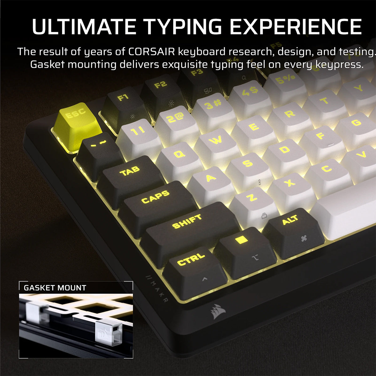 Corsair MAKR Pro 75 Hall Effect DIY Keyboard (Black) (MGX V2 Switch) (CH-91CE21G-NA2)
