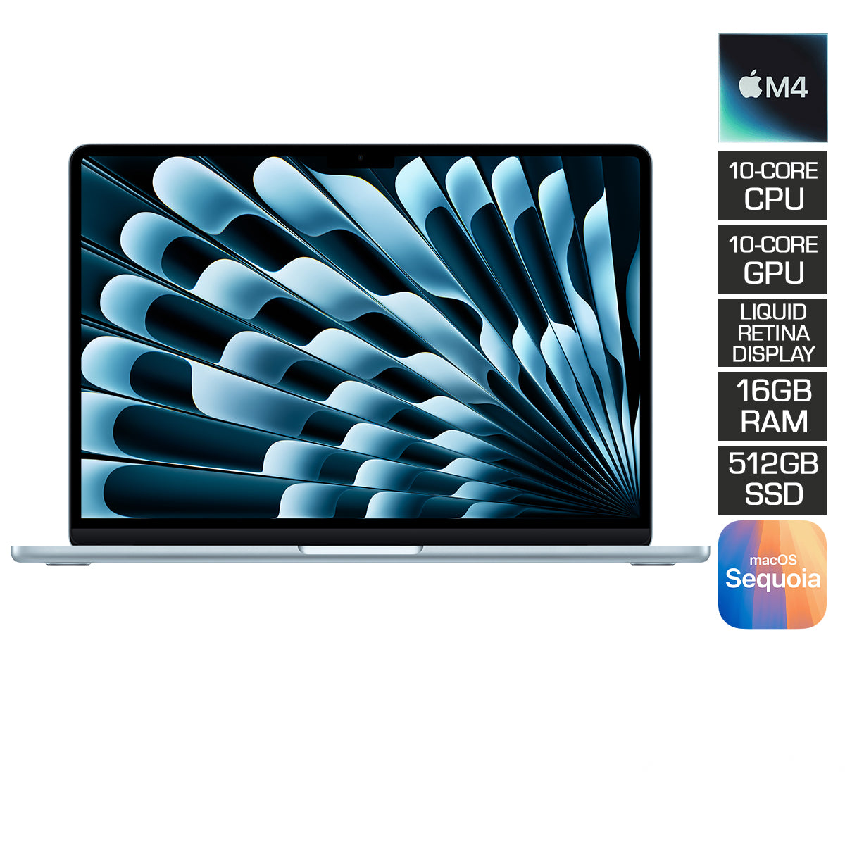 MacBook Air 13" 16GB+512GB M4 Chip with 10-Core CPU & 10-Core GPU