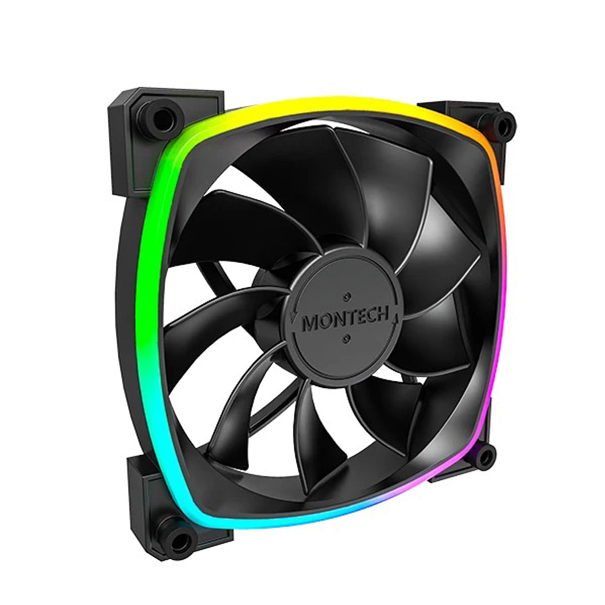 Montech RX120 PWM 120mm ARGB Reverse Single Fan Kit (Black, White)