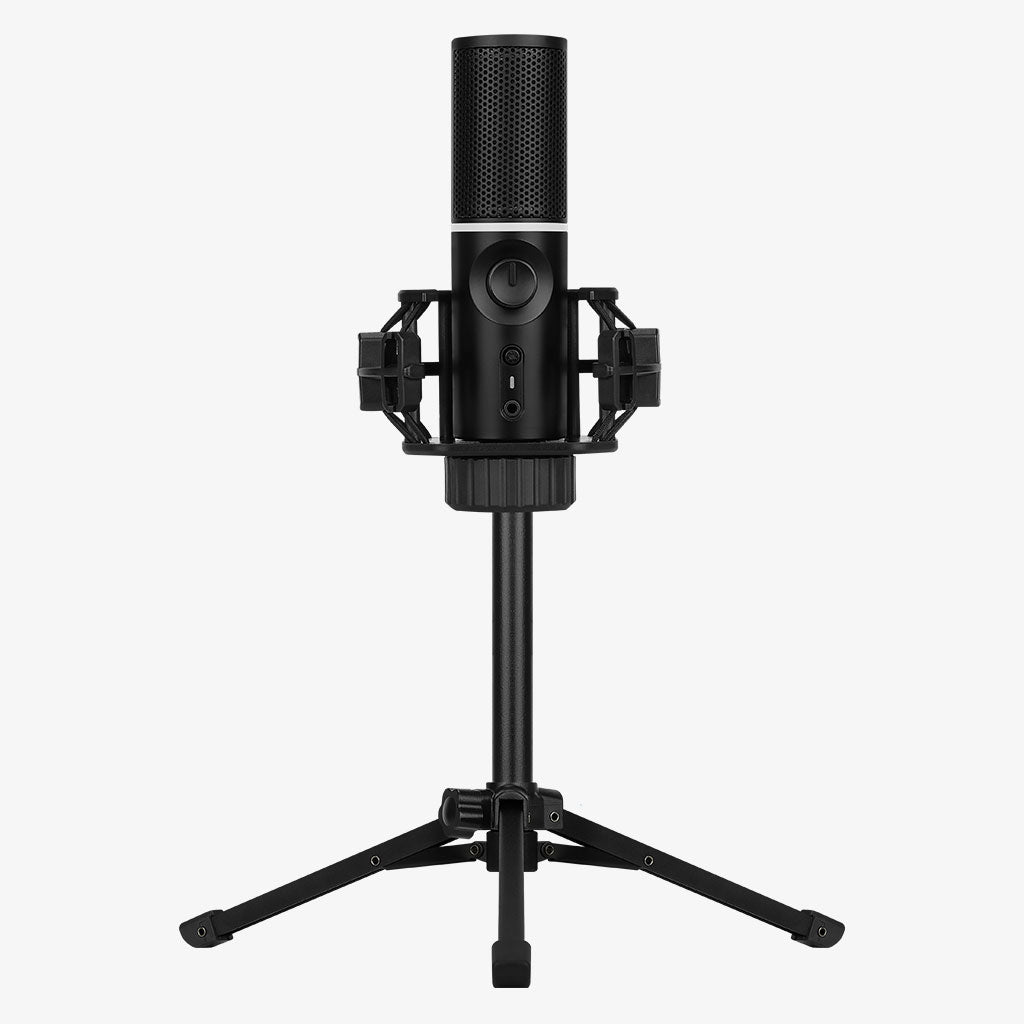 Streamplify Mic Tripod RGB Cardioid 2 Audio Modes (Black) (MIC-48-RGB-TB-BK)
