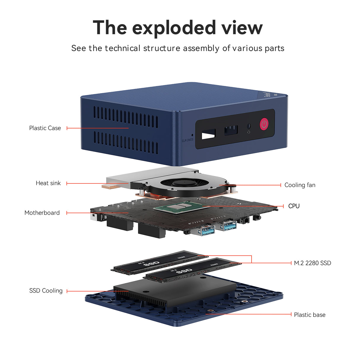 Beelink Mini S12-LP Intel N95 Processor 12GB RAM 480GB SSD Mini PC