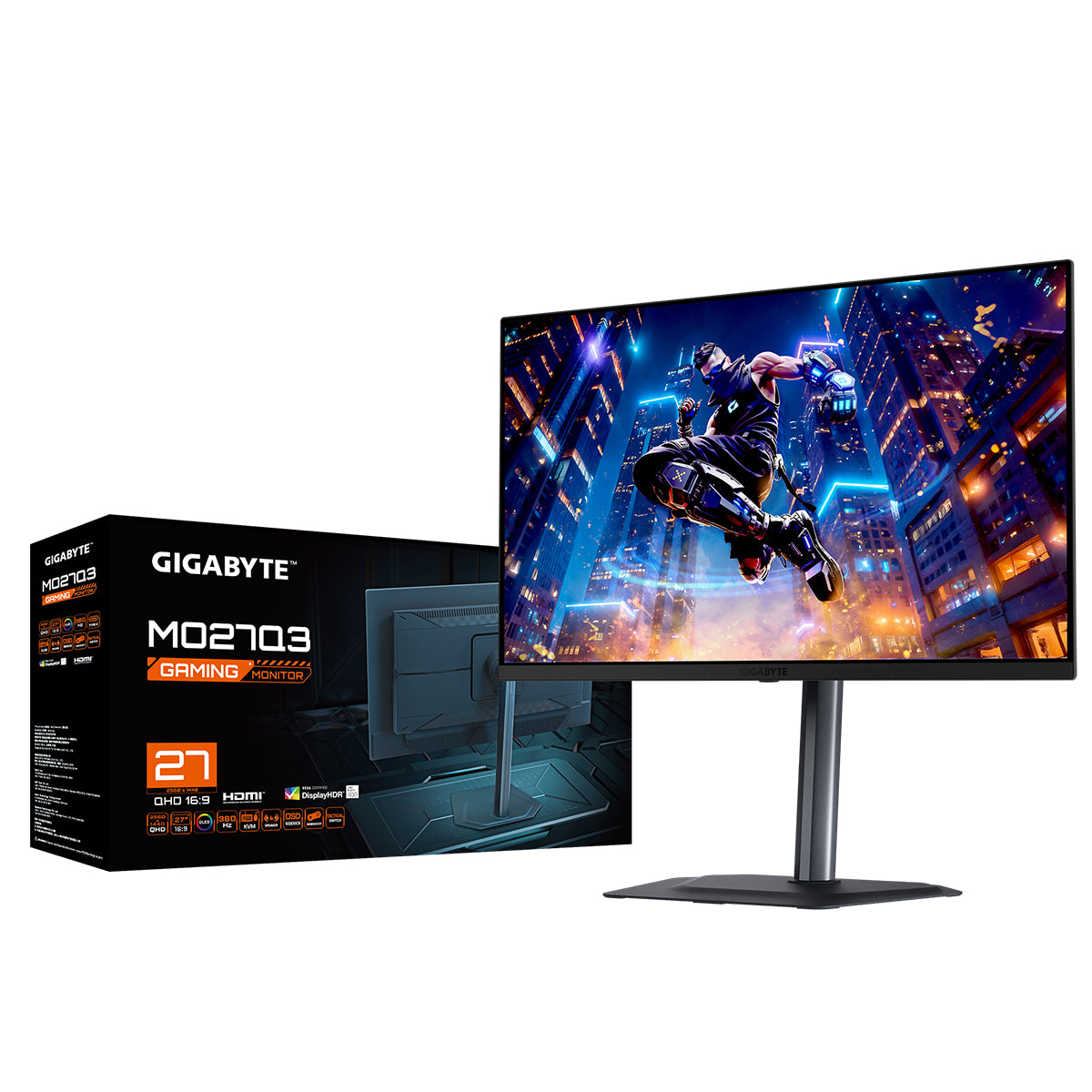 Gigabyte MO27Q3 27" QHD (2560x1440) 360Hz 0.03ms GTG QD-OLED Gaming Monitor