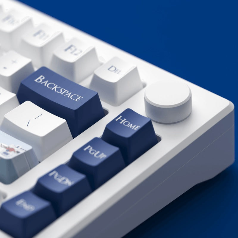 Akko MOD 007B HE PC Santorini Tri-Mode RGB Hot-Swappable Mechanical Keyboard (Akko Cream Yellow Magnetic Switch)
