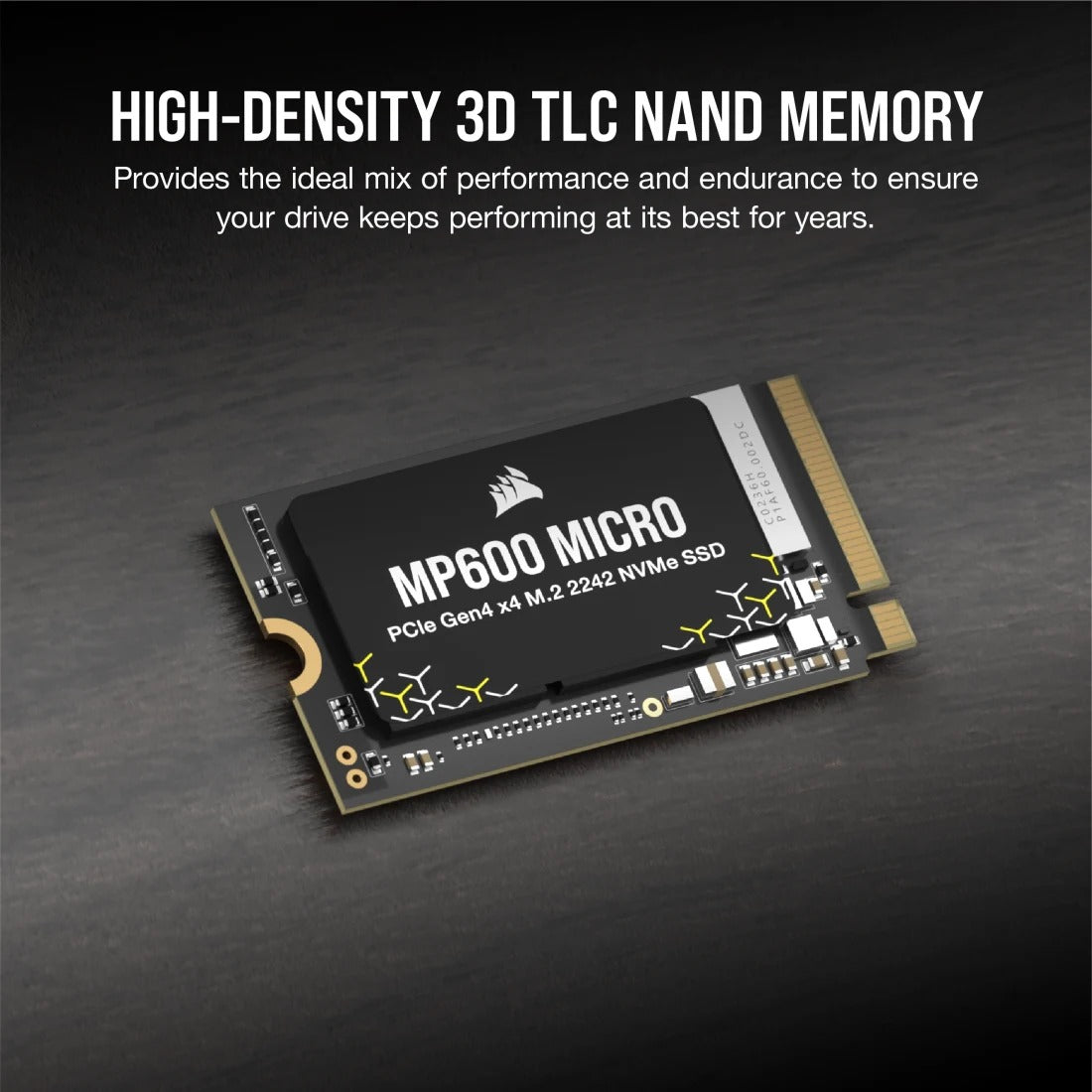 Corsair MP600 Micro 1TB PCIe Gen4 x4 NVMe M.2 2242 SSD (CSSD-F1000GBMP600MCR2)