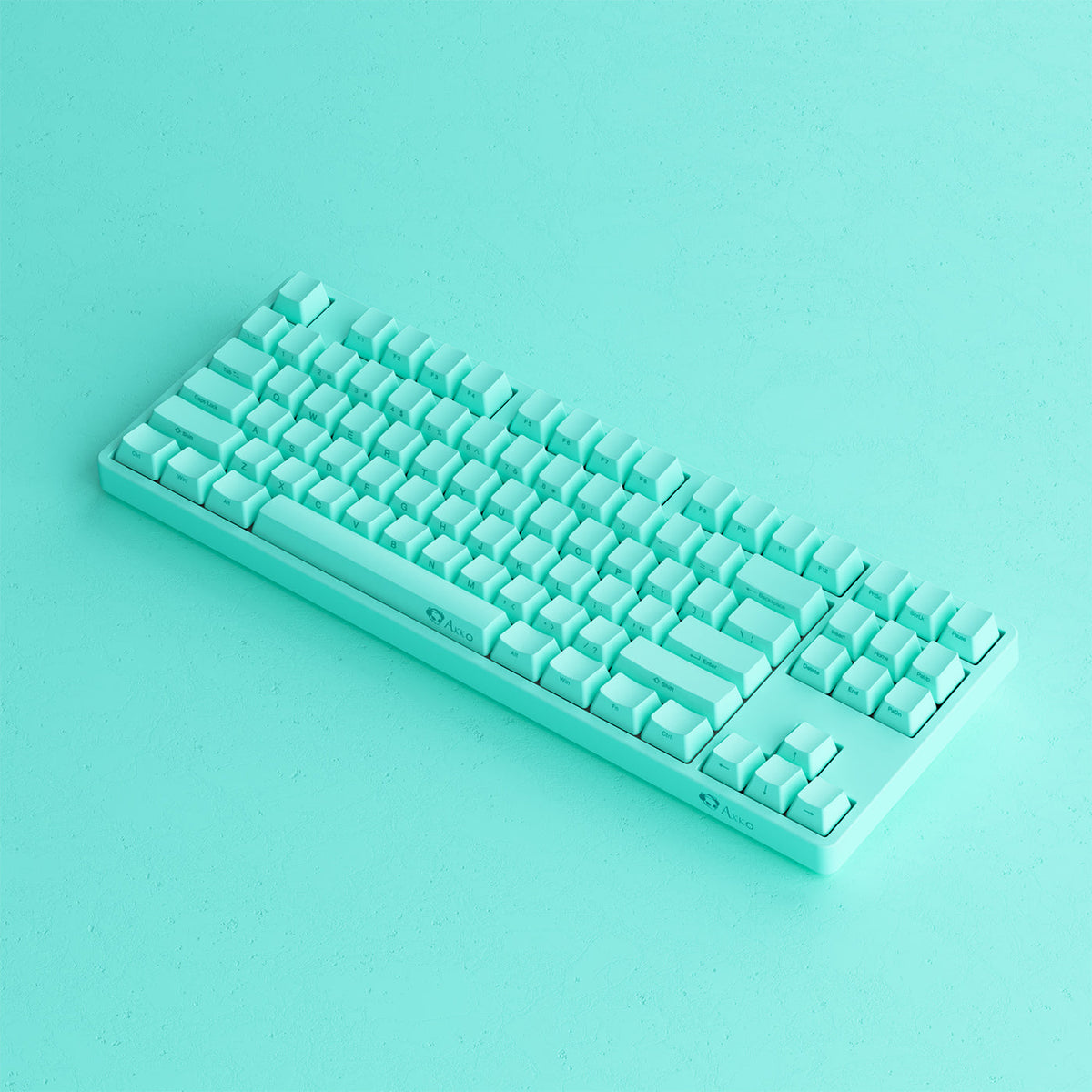 Akko Mint 5087S SP QMK Wired RGB Hot-Swappable Mechanical Keyboard (Akko V3 Cream Yellow Pro)