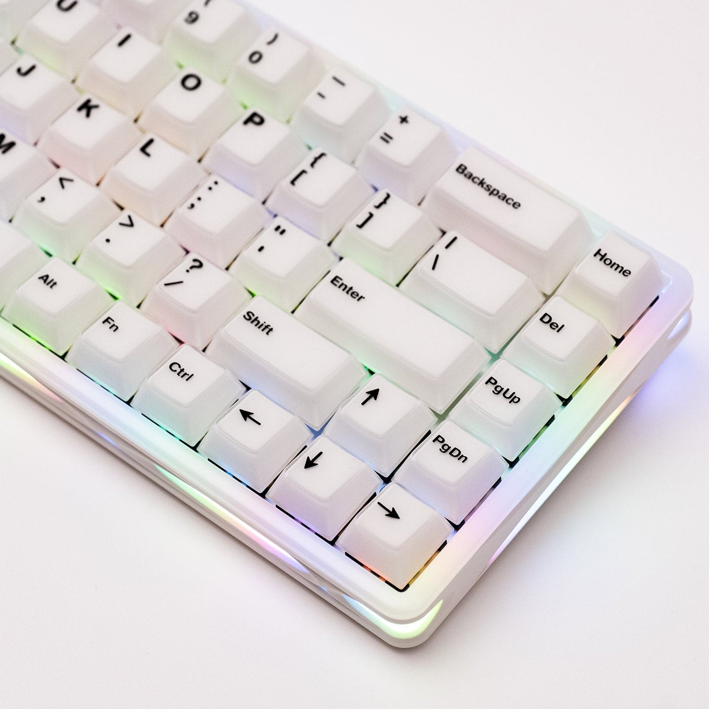 MonsGeek Verve 68 HE Wired RGB Magnetic Keyboard (Misty White) (Akko Flash Magnetic Switch)