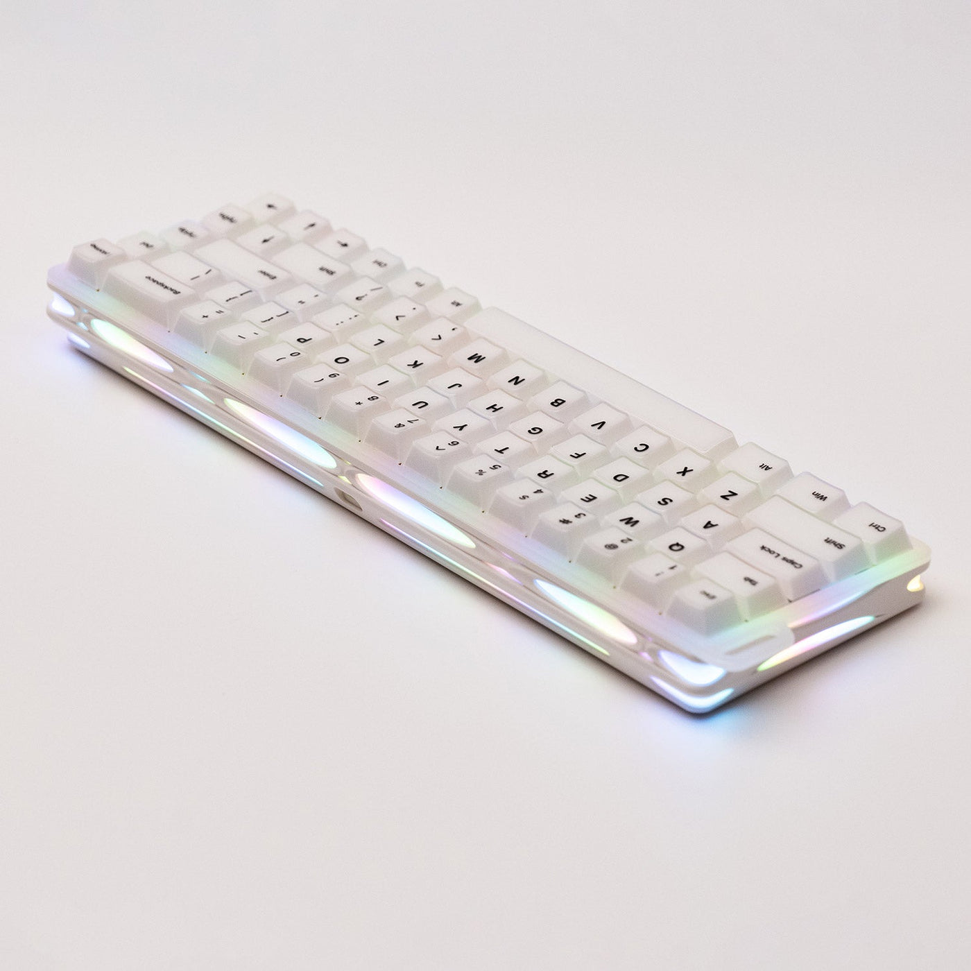 MonsGeek Verve 68 HE Wired RGB Magnetic Keyboard (Misty White) (Akko Flash Magnetic Switch)