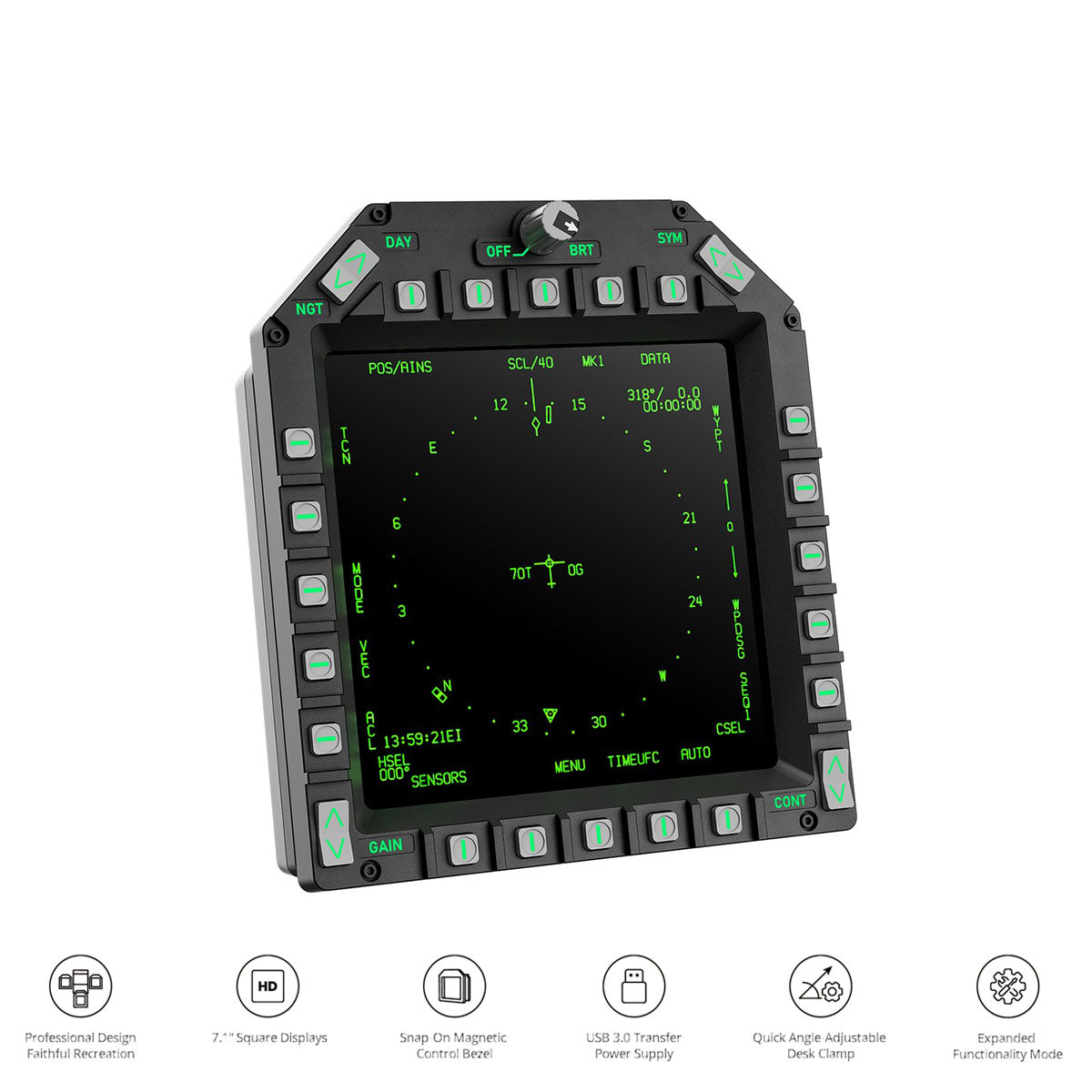 Moza Flight AMPCD Display Panel (AS028)