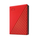 WD My Passport External Hard Drive USB 3.2 Gen1 6TB + WD Soft Pouch (Black, Blue, Red, White)