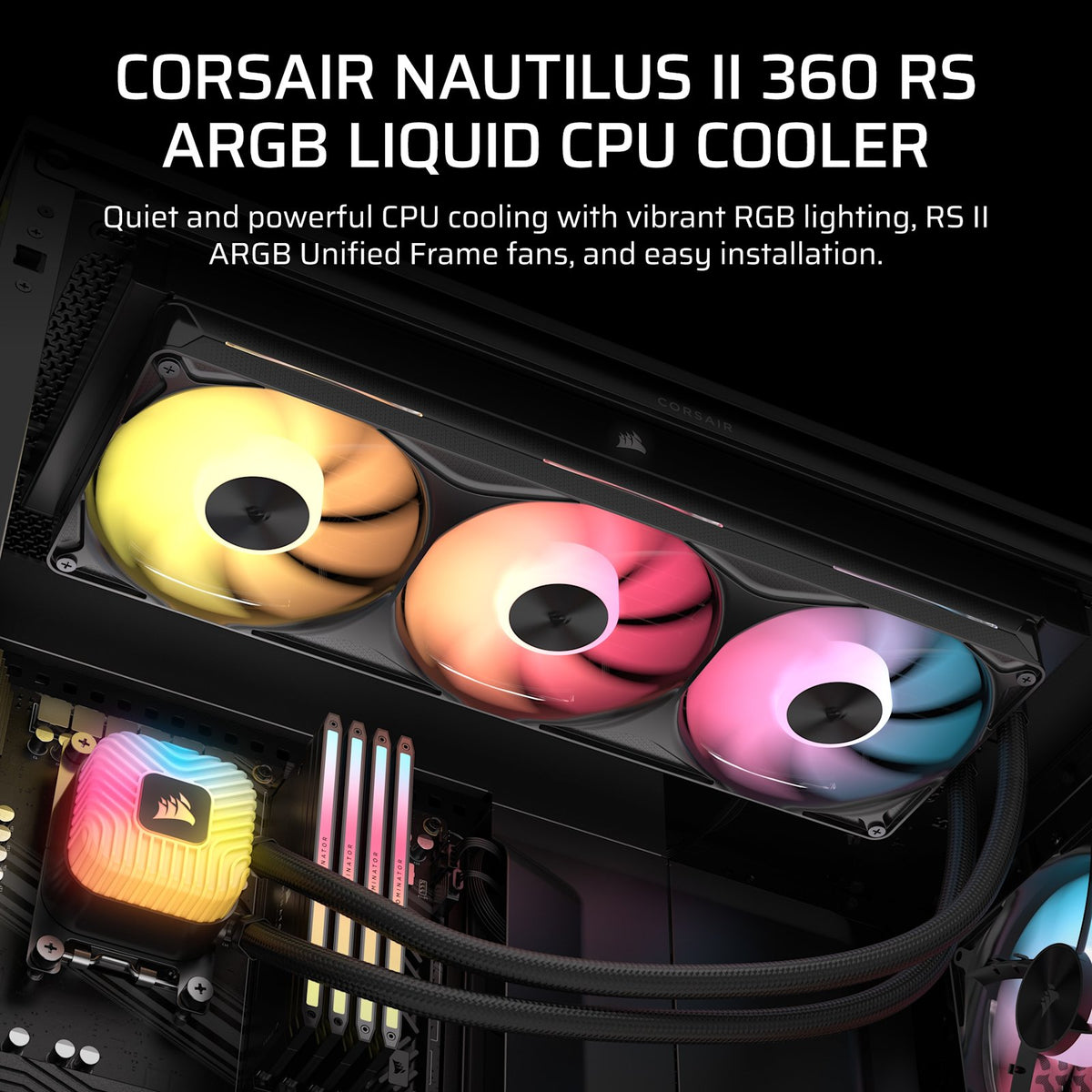 Corsair Nautilus II 360 RS ARGB Performance 360mm Liquid CPU Cooler