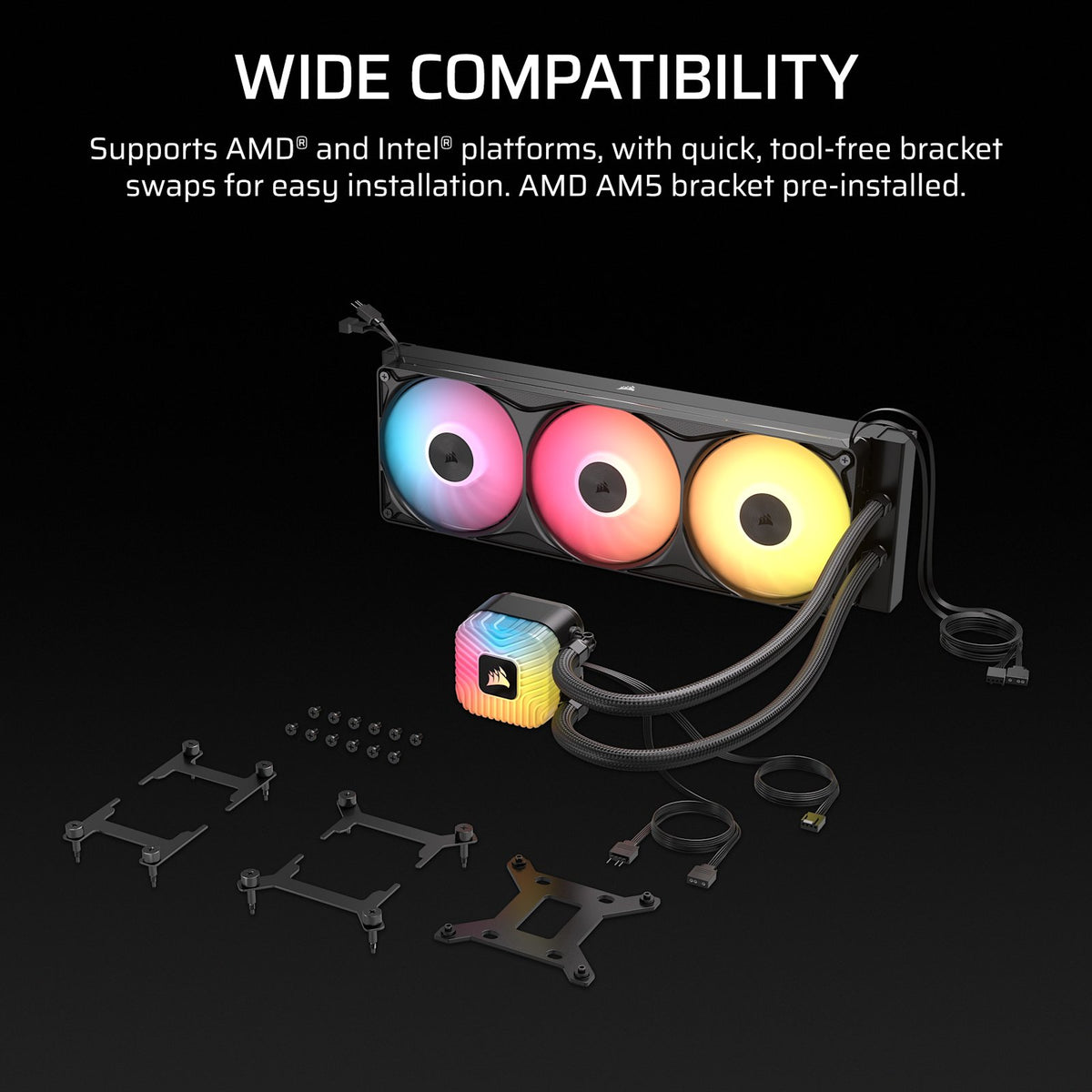 Corsair Nautilus II 360 RS ARGB Performance 360mm Liquid CPU Cooler