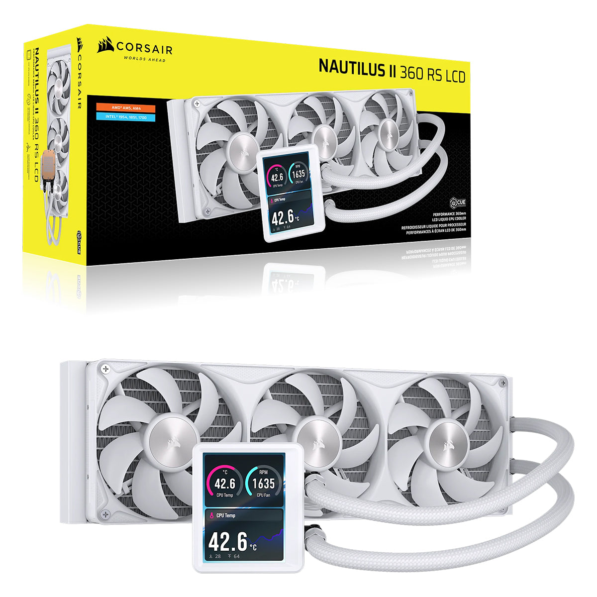 Corsair Nautilus II 360 RS Performance LCD 360mm Liquid CPU Cooler