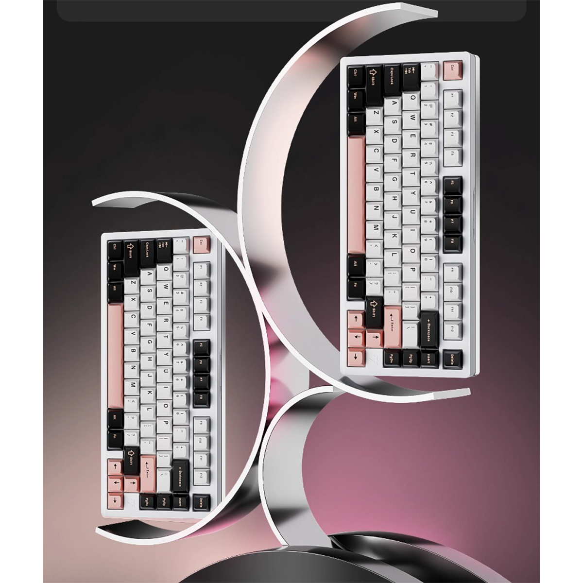 VXE75 Aluminum Gasket Structure Wireless Mechanical Keyboard (White) (Ice Berry Switch)