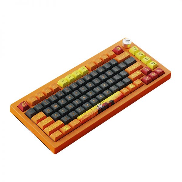 Akko Naruto Uzumaki 20th Anniversary 5075B Plus Multi-Modes RGB Hot-Swappable Mechanical Keyboard (Akko CS Crystal)