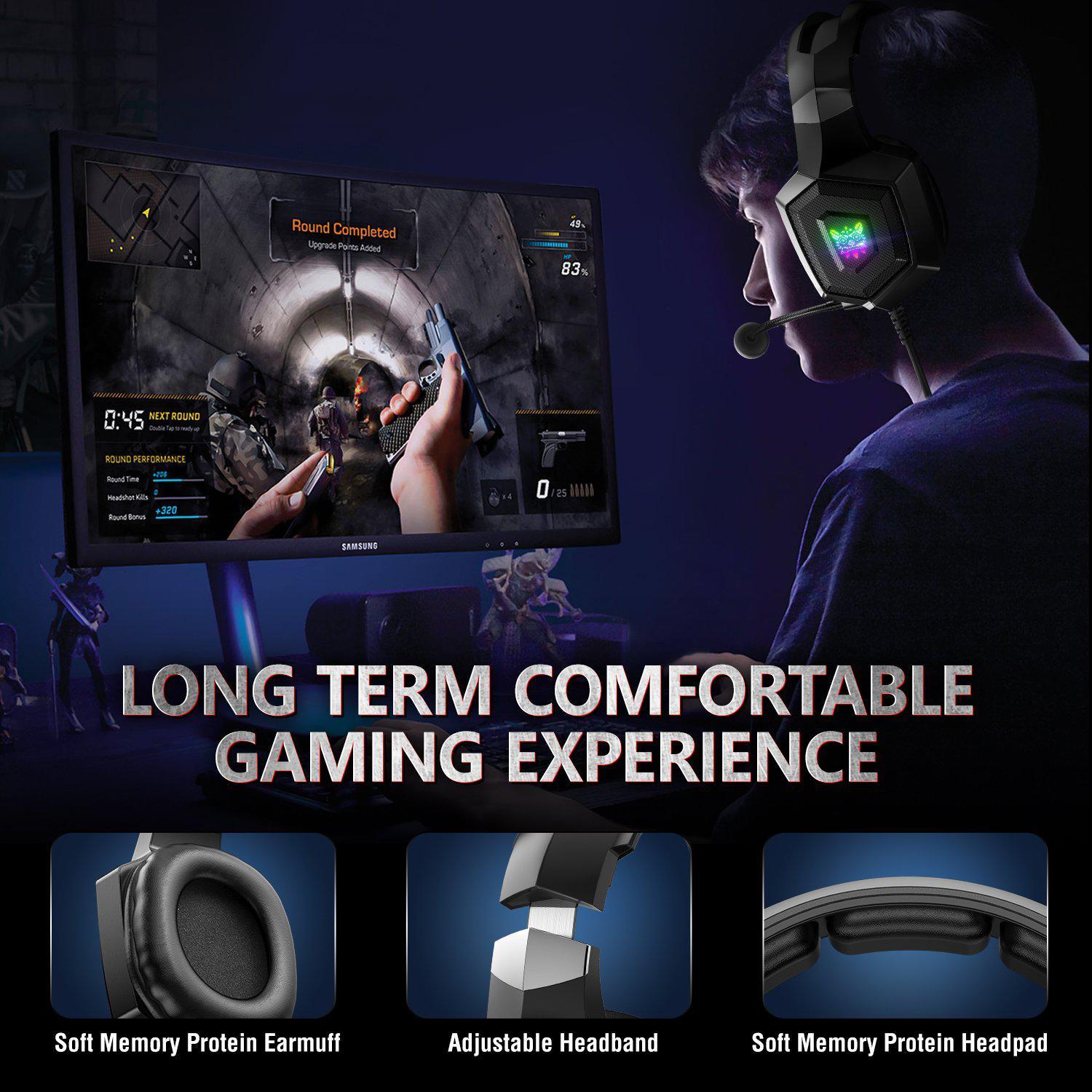 Onikuma K8 Wired Professional Gaming Headset with Noise Cancellation Microphone - DataBlitz
