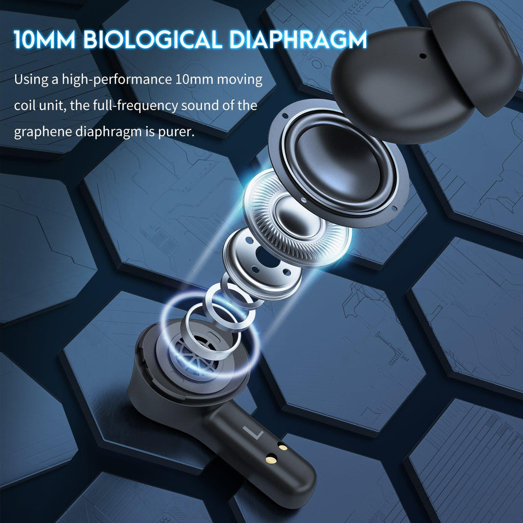 Onikuma T33 Wireless Earphones (Black)