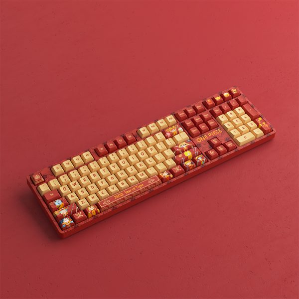 Akko One Piece Year Of The Tiger SP 5108S RGB Hot-Swappable Mechanical Keyboard (Akko CS Jelly Pink)