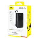 Baseus Bipow 2 Power Bank 20000mAh 20W with USB-C Cable (Cluster Black) (P10077101113-01)