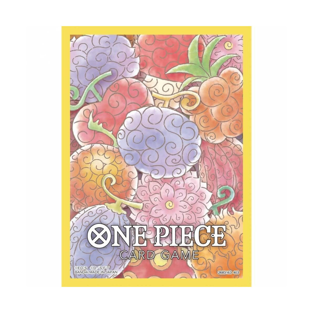 One Piece Card Game Official Sleeve Version 4 (Devil Fruits)