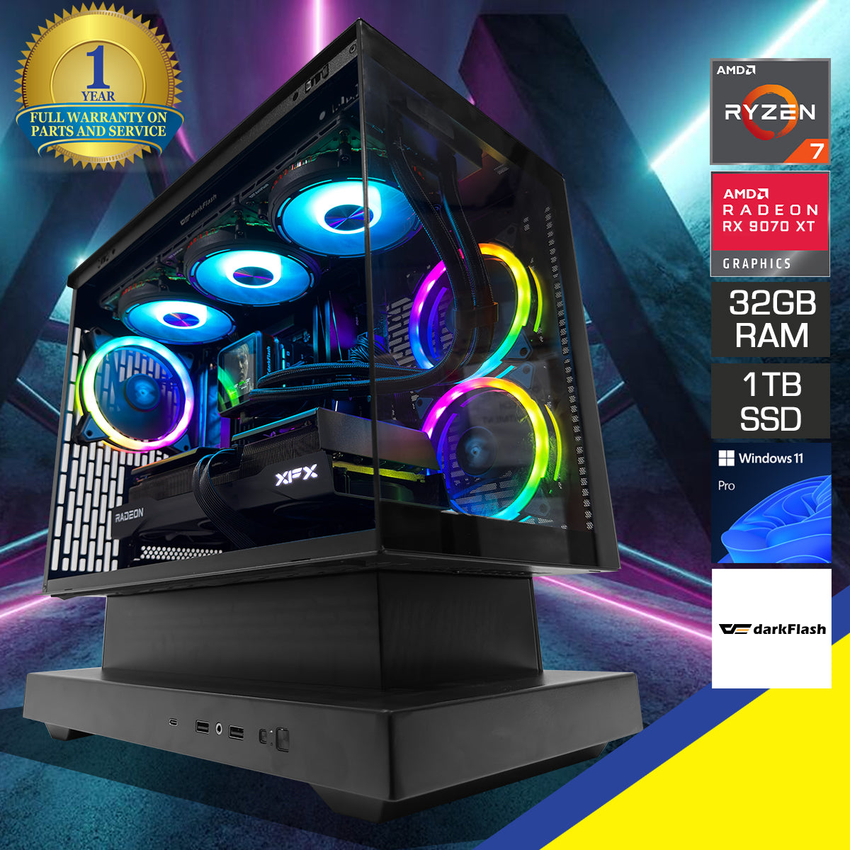 Optima Floatron Black Desktop Gaming PC