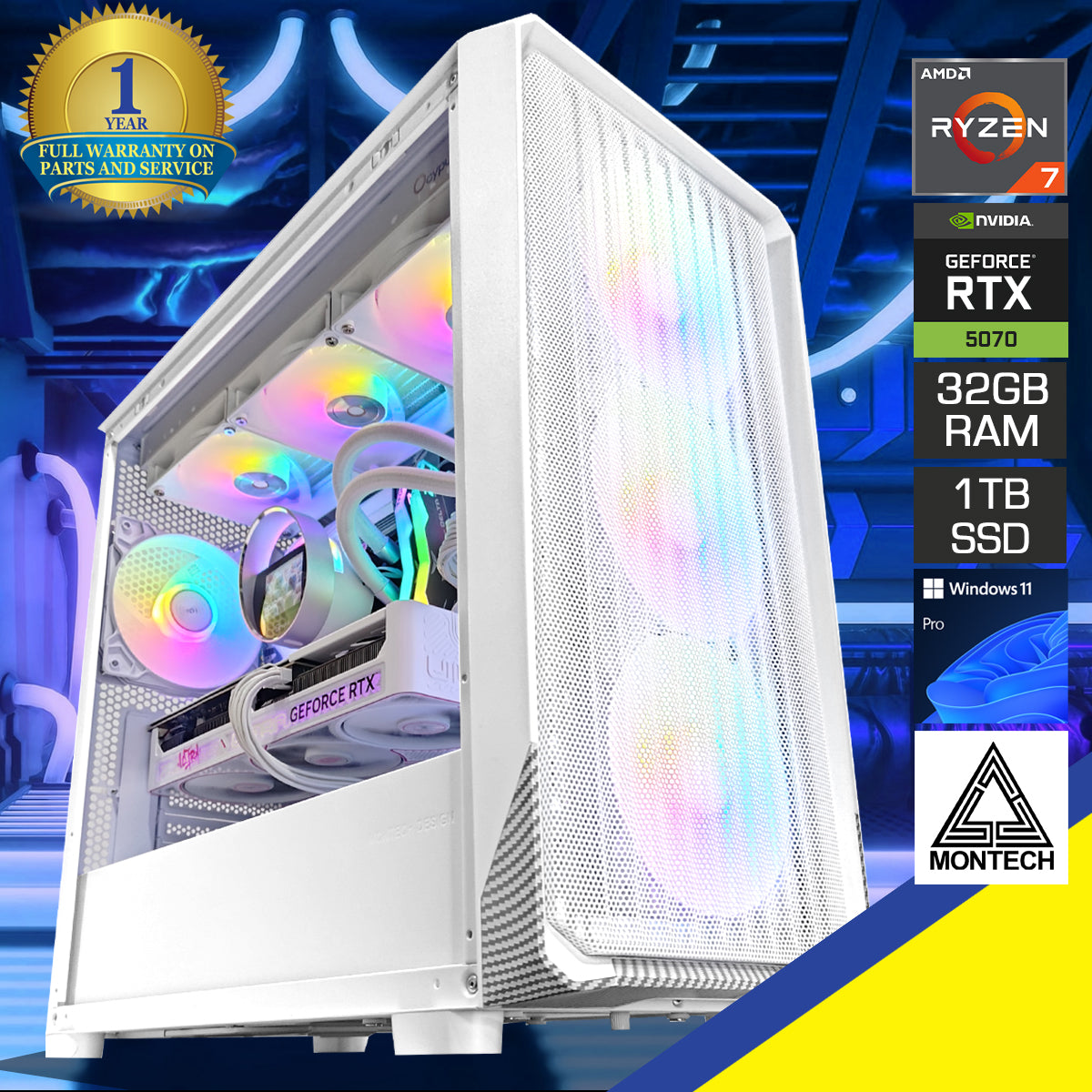 Optima X5M White Desktop Gaming PC