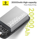 Baseus QPow 2 Digital Display Fast-Charging Power Bank with 2 Built-in Type-C Cable 20000mAh 30W