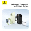 Baseus QPow 2 Digital Display Fast-Charging Power Bank with 2 Built-in Type-C Cable 20000mAh 30W