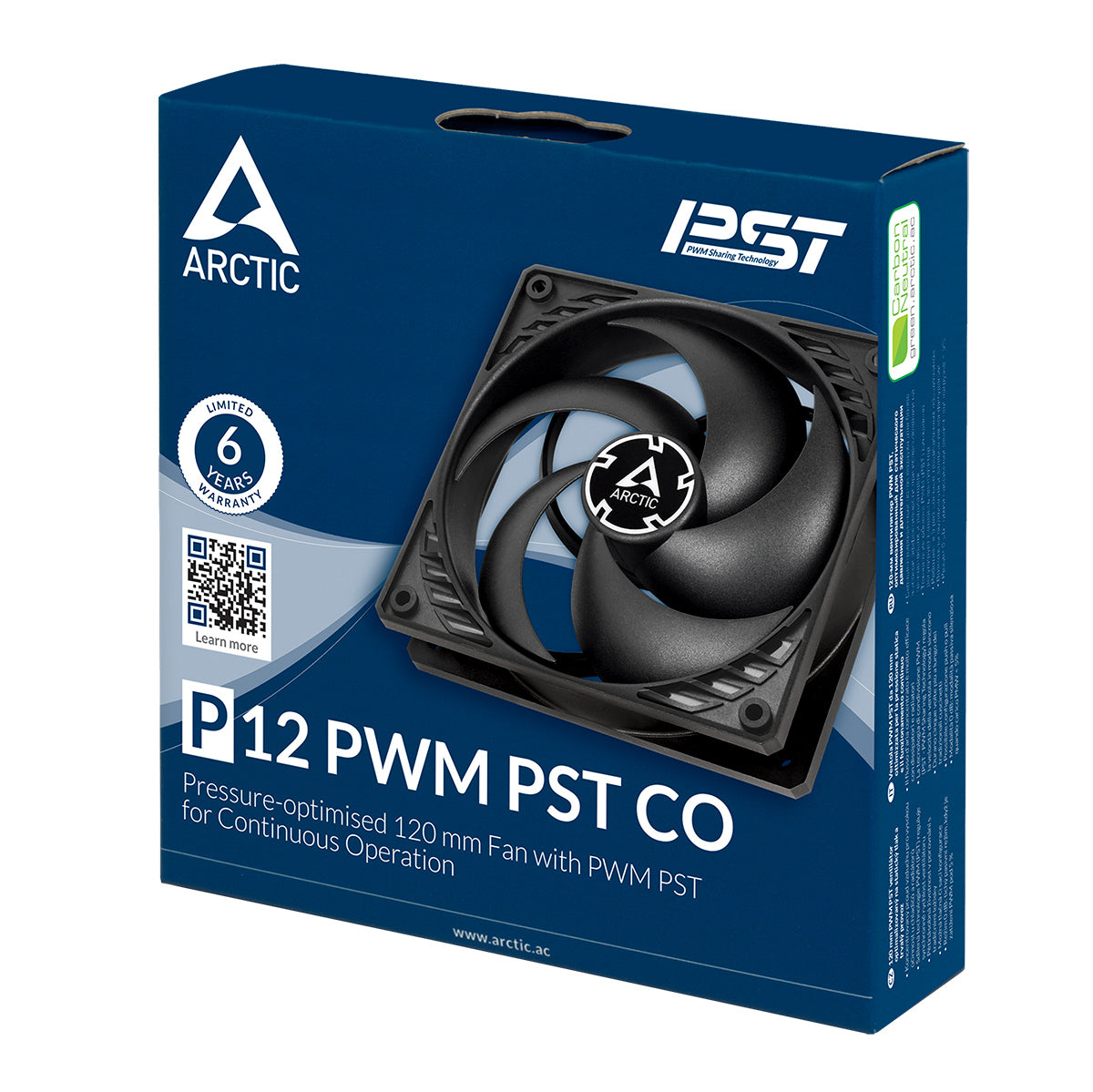 Arctic P12 PWM PST CO 120mm PWM Fan with Cable Splitter for Continuous Operation