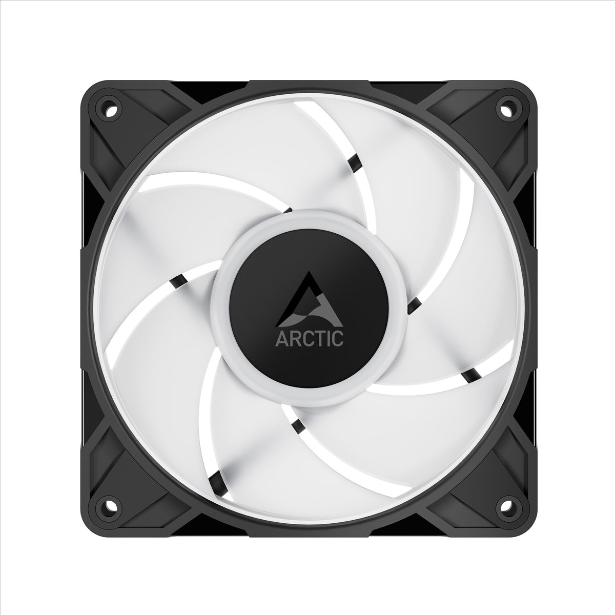Arctic P12 Pro A-RGB 3-Pack 120mm PWM Fan with Cable Splitter (Black, White)
