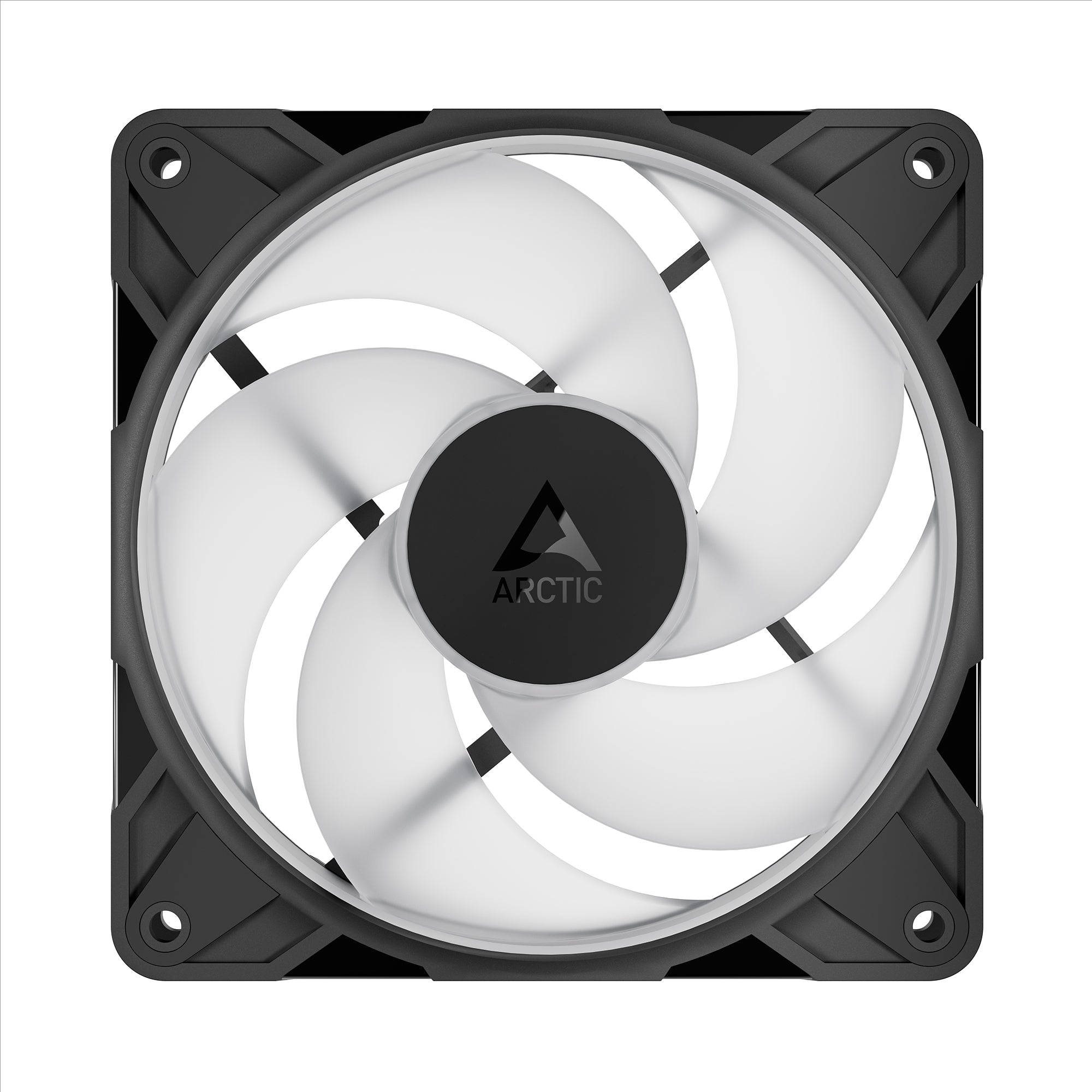Arctic P12 Pro Reverse 120mm A-RGB PWM Single Fan with Cable Splitter (Black, White) (ACFAN00322A, ACFAN00325A)