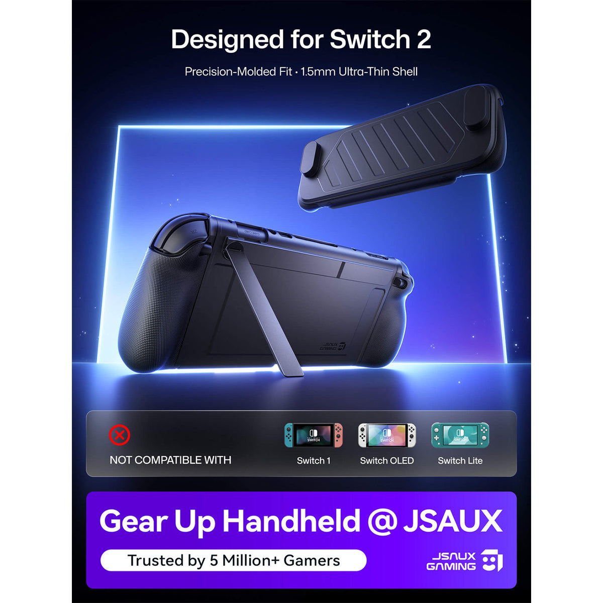 JSAUX GoJoy Case for Nintendo Switch 2 (Black) (PC0118A)